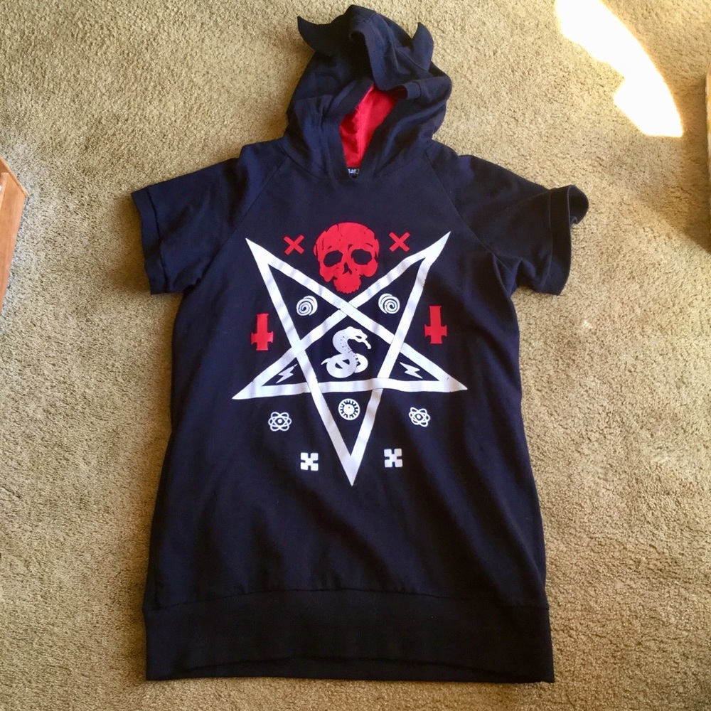Devilish Demon Shortsleeved Hoodie
